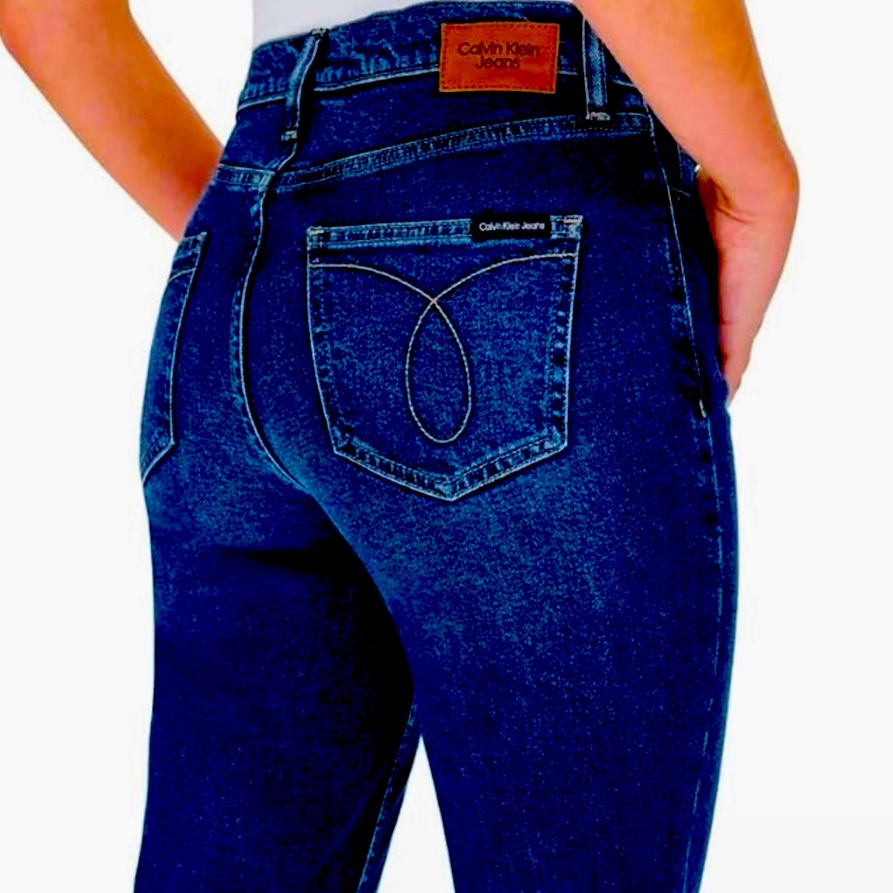 Calvin Klein Blue High Rise Jeans